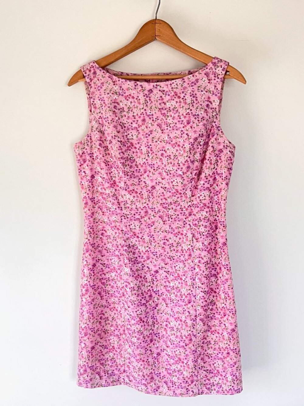 Vintage Floral Embroidered Mini Dress
